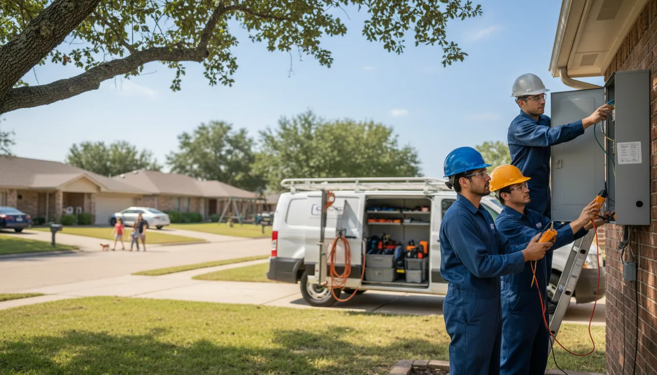 Certified electrician providing emergency electrical services in Bennington, OK